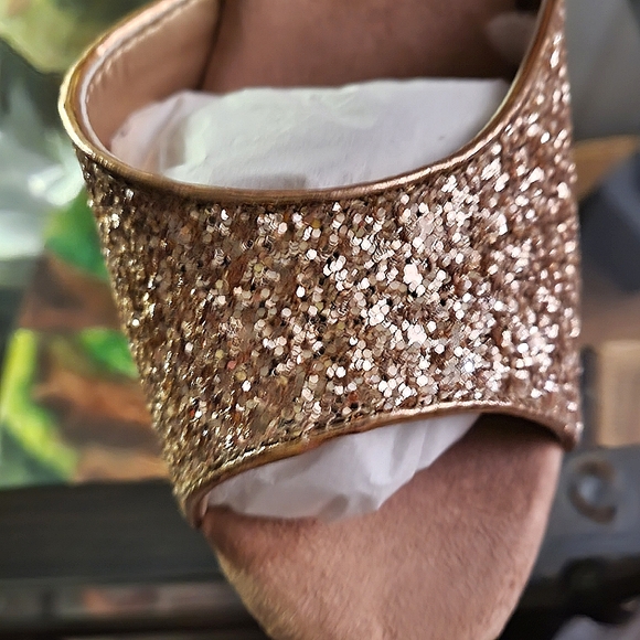 Pleaser USA, Exotic, Dancer Stripper, Club Shoes, Platform, Rose  Gold Giltter. - Picture 5 of 9